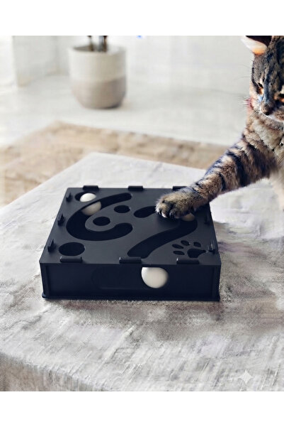Atolye StandArt Ahşap ve Toplu Kedi Oyuncağı