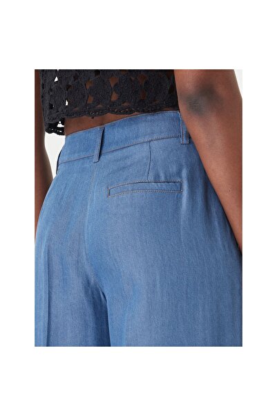 FRACOMINA Pantaloni Palazzo de damă FS26SV3005D46901 064 Albastru