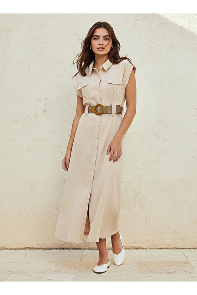 FAV BELTED SHIRT DRESS