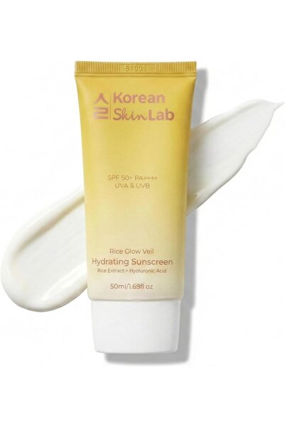 korean skin lab Rice Glow Veil Hydrating Sunscreen SPF 50+ PA++++ (50ml). No ...