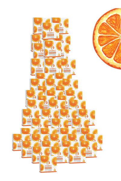 PYRON 50 Pieces Vitamin C Brightening And Anti-Aging Whitening Soap Orange 10...