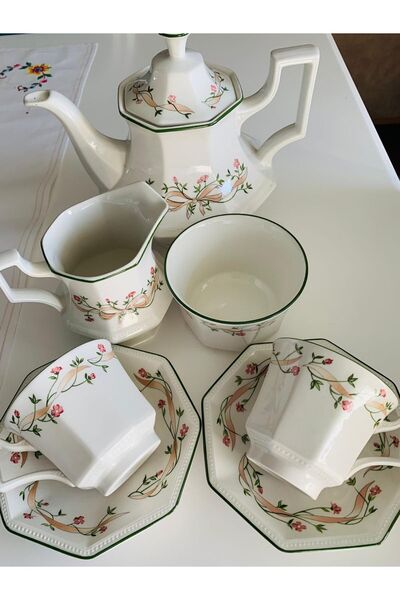 Staffordshire Johnson Brothers İkonik Eternal Beau Serisi Vintage Shabby Chic...
