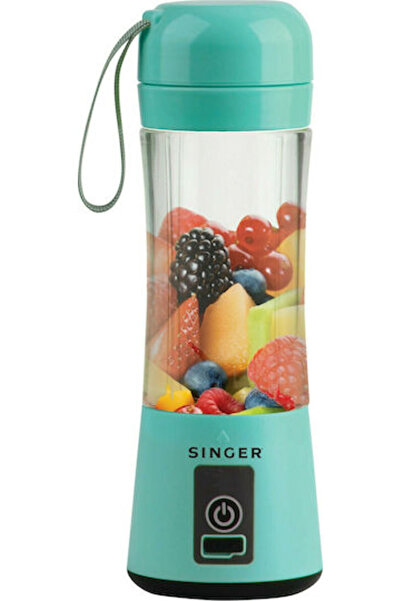 SİNGER Μπλέντερ με πλαστική κανάτα 380 ml Γαλάζιο PB138LB