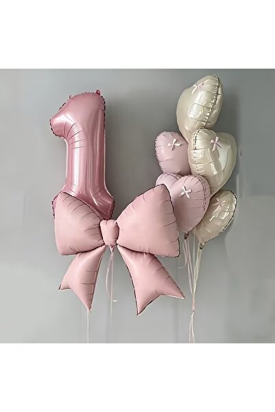 ÇITIPITISTORE Pembe fiyonk Pembe rakamlı yaş kutlama parti balonları