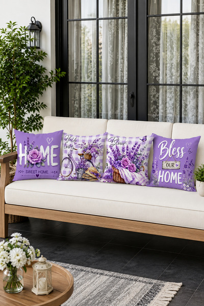 Bebişim Halı Cushion & Cushion Cover - Purple - 4