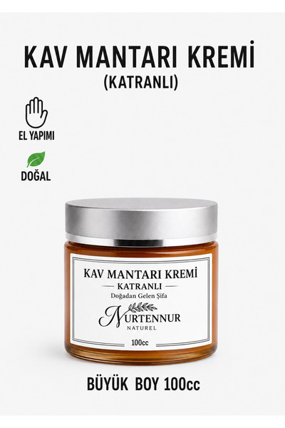 nurtennur KATRANLI KAV MANTARI KREMİ Doğal Tüm Cilt Bakım Kremi 100 ml