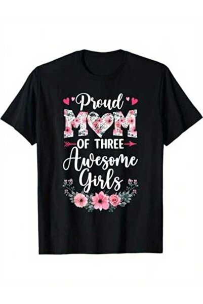 9TAY تي شيرت Three Great Proud Mom 3 Daughters MotherDay Drippy، 100، هدية عي...