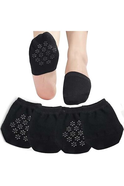 Arabest 2-Pair Women's Seamless Grip Non-Slip Socks,Hidden Toe Cover Socks,Mu...