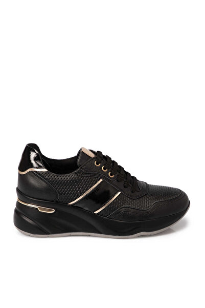 Tergan Siyah Hakiki Deri Kadın Sneaker - K25S1AY68220-A23