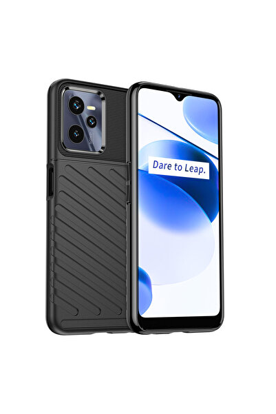 Thunder Husă de protecție pentru Realme C35, neagră