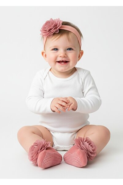 Babyqlo Soft Baby Socks and Headband Set