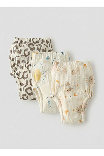 Babyqlo Muslin Animal Moon Potty Training Pants Set of 3