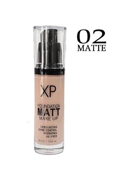 XP Fondöten No:02 Matt Make Up Cam Şişe 30 Ml