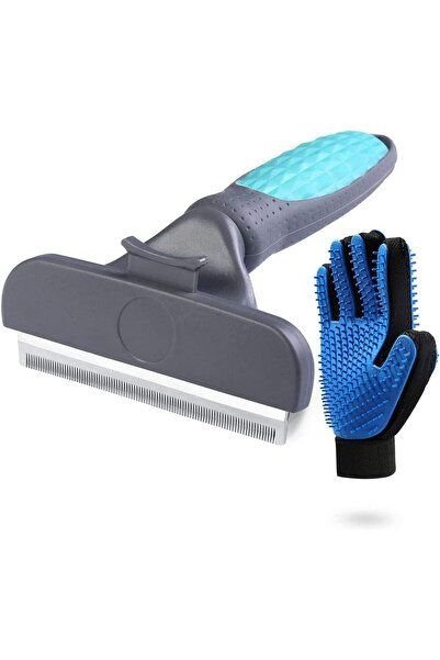 SWIUKPHE Pet Grooming Combs and Gloves, Self-Cleaning Dog and Cat Hair Brush ...