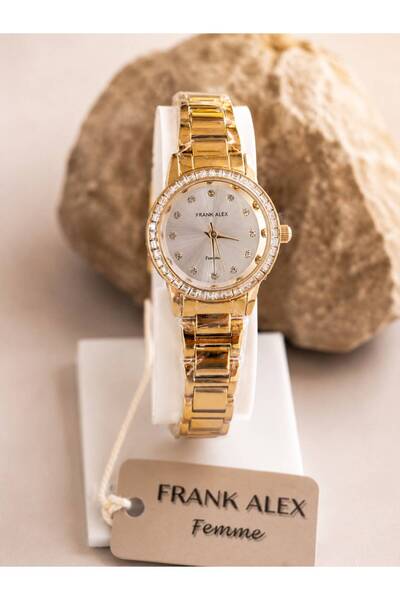 Frank Alex GOLD DETAYLI KOL SAATİ