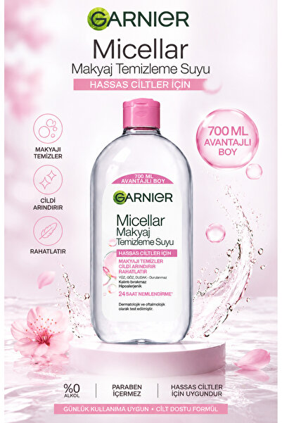 Garnier Micellar Makyaj Temizleme Suyu 700 ML Avantaj Boy,24 Saat Nemlendirme...