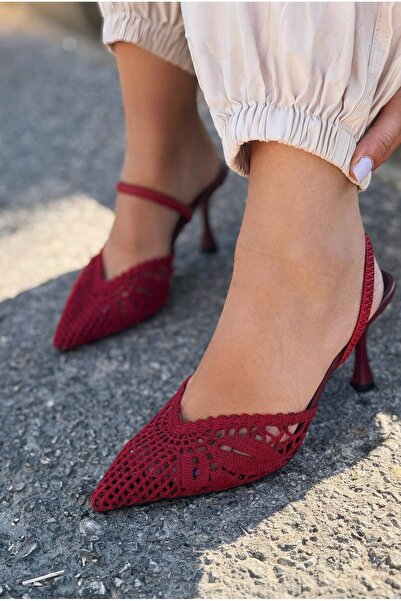 I Love Shoes Brina Burgundy Lace Women's Stiletto