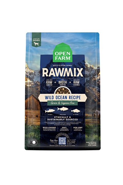 open Farm RawMix Wild Ocean Recipe Dry Dog Food - 1.58KG