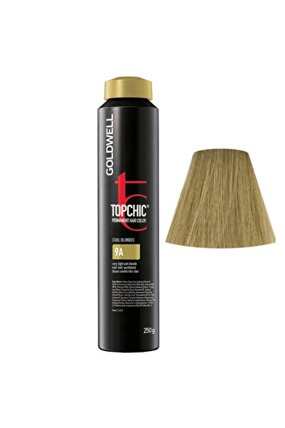 GOLDWELL TopChic, Vopsea de păr permanentă, 9A Blond rece, 250 ml