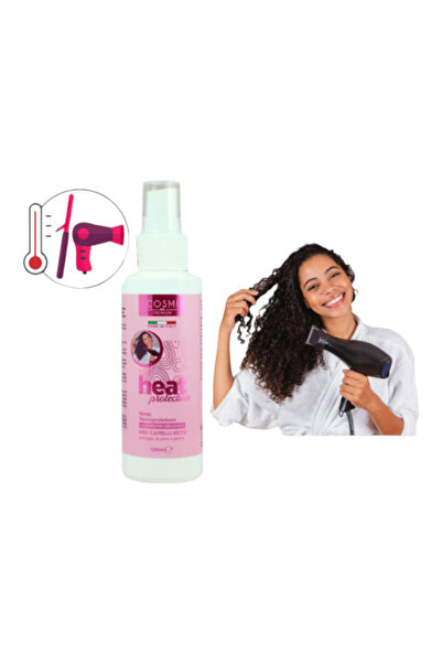 Cosmi Spray termoprotector cu cheratina pentru par cret, protectie impotriva ...