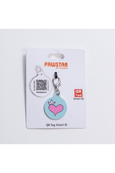 Pawstar Pembe Kalp Desenli Qr Tag Evcil Hayvan Künyesi İsimlik Pet Tag Köpek ...