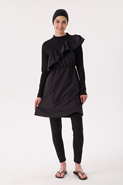 winmoda 3 LÜ SET YÜZÜCÜ TUNİK /YÜZÜCÜ PANTOLON / YÜZÜCÜ BONE - YÜZÜCÜ MAYO