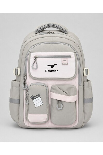 GENC DIJITAL BASKI Rucsac Premium RELAXION Albastru Marin COD:2469