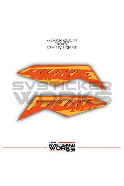 ARONA Ktm Duke Sticker Set Revision Sticker Label Model Model 4