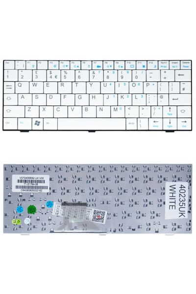 OEM Πληκτρολόγιο φορητού υπολογιστή FUJITSU UI350 V072405BS2 71-31784-06 Λευκ...