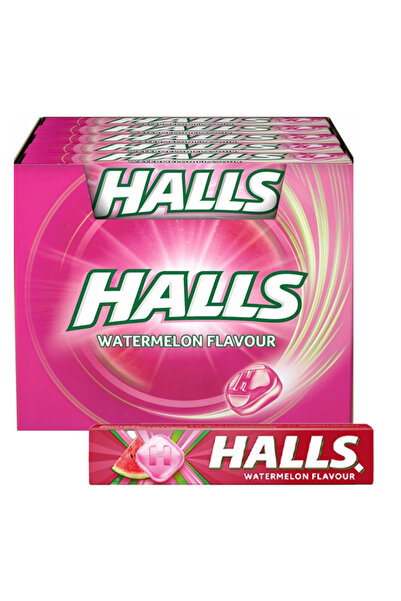 halls ΚΑΡΑΜΕΛΕΣ 20x32gr - (WATERMELON) (SUGAR FREE) (ΜΑΣΟΥΡΙ)