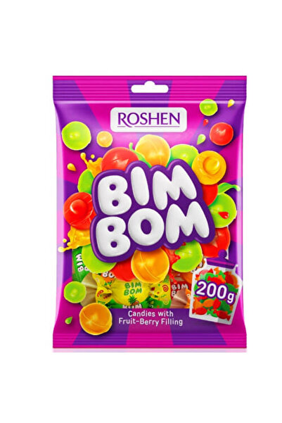 Roshen BIM BOM ΚΑΡΑΜΕΛΕΣ ΓΕΜΙΣΤΕΣ 200gr. - (ΜΕ ΦΡΟΥΤΑ)