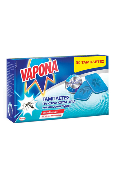 Vapona ΤΑΜΠΛΕΤΕΣ ΓΙΑ ΚΟΥΝΟΥΠΙΑ (30τεμ.)