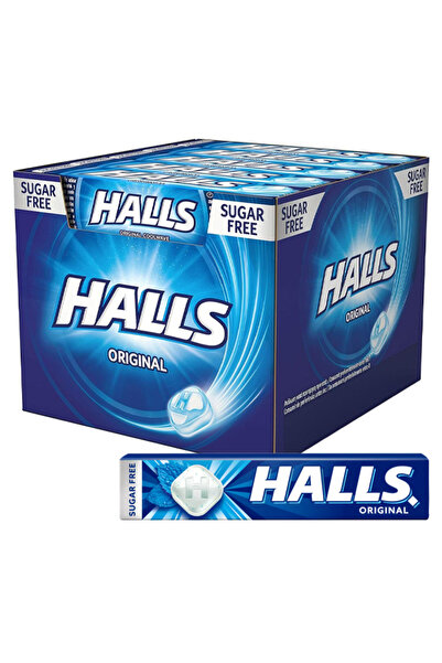halls ΚΑΡΑΜΕΛΕΣ 20x32gr - (ORIGINAL) (SUGAR FREE) (ΜΑΣΟΥΡΙ)