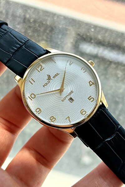 Polo Weil Pl002M Leather Men's Wristwatch with Strap
