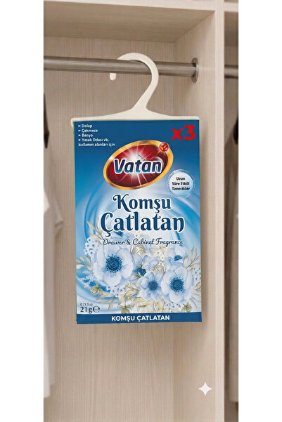 Vatan DOLAP VE ÇEKMECE KOKUSU KOMŞU ÇATLATAN 21 Gr x 3 ADET