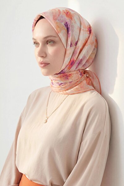 Silk Home Soft Scarf Watercolor Powder Pink 90X90