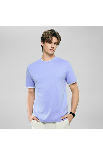 Giordano Men's Slim Fit Liquid Touch Cotton Crew Neck Tee