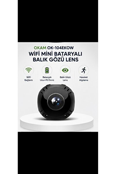 r-market Gece Görüşlü Mini Gizli Kamera Süper Hd Uzaktan İzlenebilir Ses Görü...