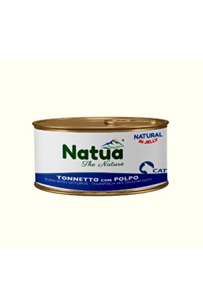 Natua طعام رطب للقطط البالغة بنكهة التونة مع الاخطبوط 85 غ