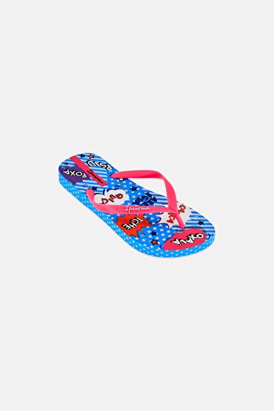 İpanema Kids Girl Everyday Graphic Print Slip On Slippers, Multicolor