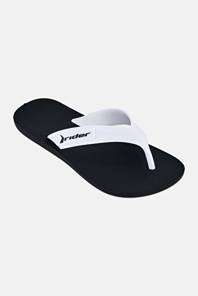 Rider Men Brand Logo Slip On Slippers, White