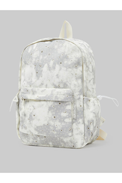 Styli Teen Girls Star And Moon Print Backpack
