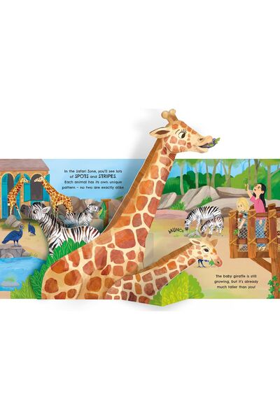Usborne Zoo Pop-up – Carte pop-up cu animale pentru copii de la 3 ani în sus