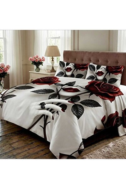 Elmas Dizayn Custom Design Brand Double Duvet Cover Set Organic Satin & Cotto...