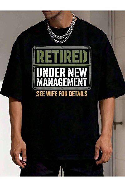 799 تي شيرت رجالي بطبعة "Retired US Under New Management See Wife Details" | ...