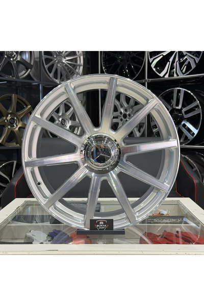 RC 19 İNÇ 5X112 MERCEDES C VE E SERİSİ UYUMLU SİLVER DİAMOND S63 JANT MODELİ ...