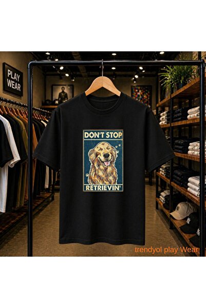 playwear Μπλουζάκι Dont Stop Colden με στάμπα, 100% βαμβακερό, oversized, χαλ...