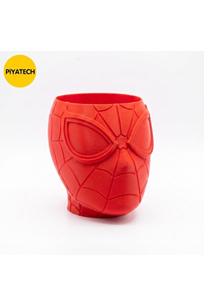 PİYATECH Spider-Man Designed 3D Printed Popcorn Bowl Decorative Snack Bowl an...