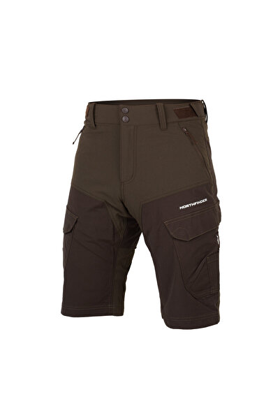 NORTHFINDER Pantaloni scurti cargo barbati Castor, Maro