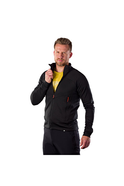 NORTHFINDER Hanorac fleece pentru drumeții bărbați - JACINTO, Negru
